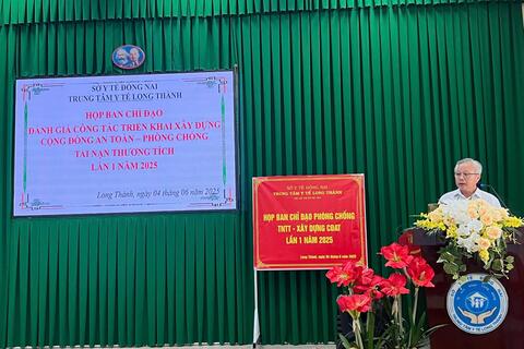 Họp ban chỉ đạo đánh giá công tác triển khai nhân rộng mô hình Cộng đồng an toàn – Phòng chống tai nạn thương tích trên địa bàn huyện Long Thành