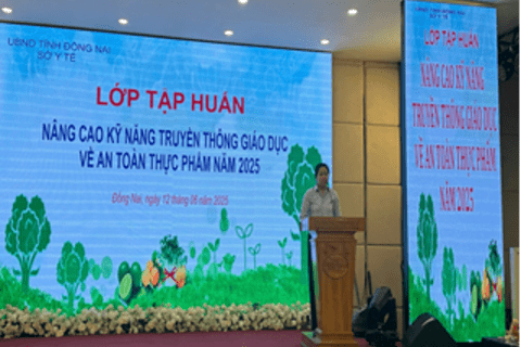Tham dự lớp tập huấn nâng cao kỹ năng truyền thông giáo dục  về an toàn thực phẩm năm 2025